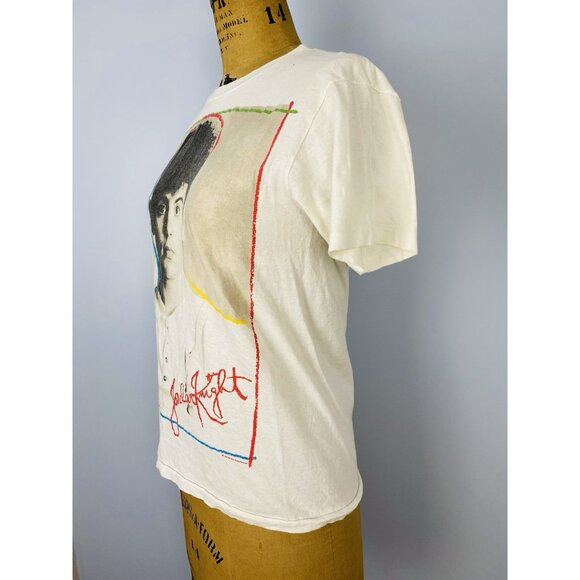 Vintage 1989 NKOTB Jordan Knight New Kids On The Block T-shirt Size M Thrashed - Picture 9 of 13